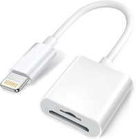 SD Card Reader for iPhone, 128G Card Reader, Summer Memory Card Reader with TF Card Camera Adapter, Plug & Play Trail Game Di...