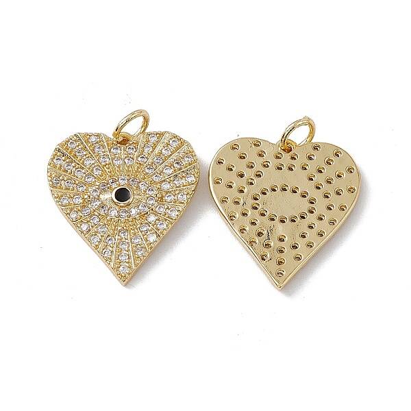 Brass Micro Pave Cubic Zirconia Pendants