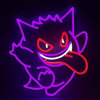Gengar Ghost Led Neon Sign USB Powered for Kids Room Decor,Gamer Neon Sign Dimmable LED Neon Light Sign for Playroom Light Ma...