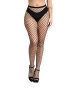 Women's Solid Sheer Hollow Out Fishnet Tights, Sexy High Stretch Breathable Fishnet Pantyhose For Daily Wear, Ladies Stocking...