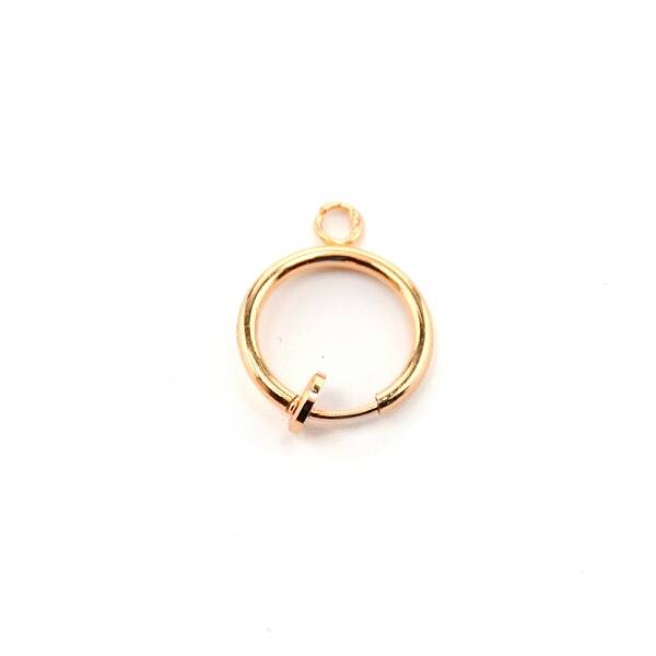 Brass Clip-on Hoop Earring Findings
