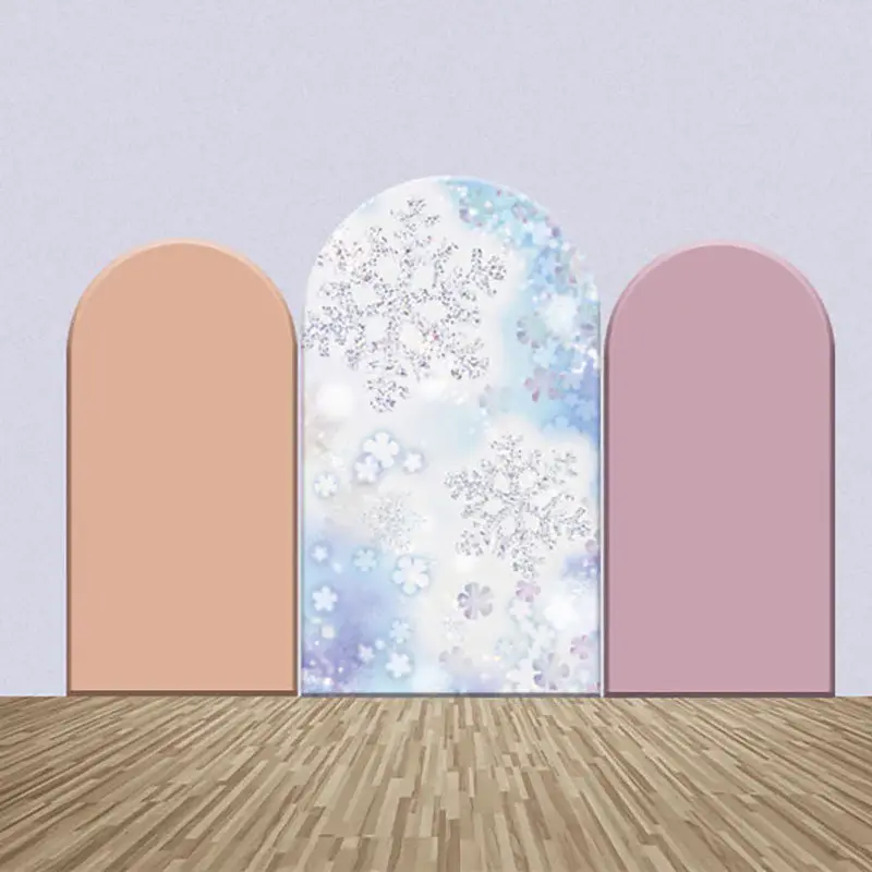 Pink Purple Ice Crystals Bokeh Arch Backdrop Kit - Aperturee