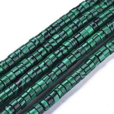 Synthetic Malachite Beads Strands