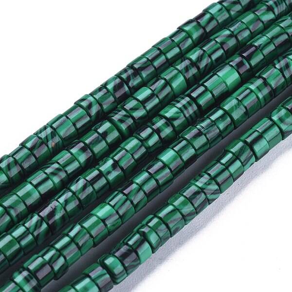 Synthetic Malachite Beads Strands