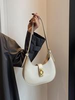 Elegant Matching Solid Shoulder Bag for Women, Fall 2025 Fashion Underarm Bag for Party & Dating, Casual Classic Trendy Clea...