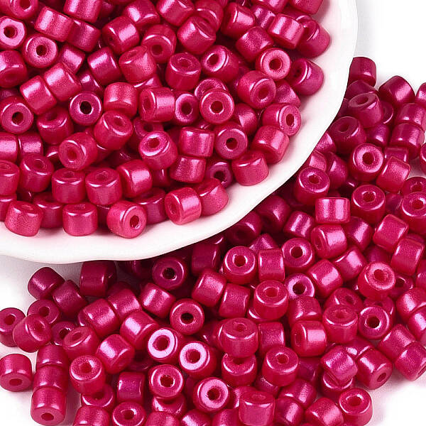 Baking Paint Pearlized Glass Seed Beads