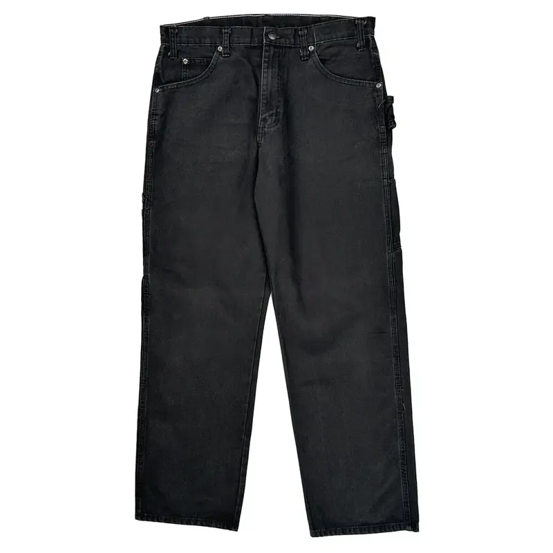 Dickies Carpenter Trousers - 34″ Waist Black Cotton
