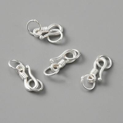 925 Sterling Silver S-Hook Clasps