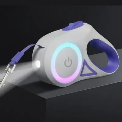 LED Light Up Dog Leash, Automatic Retractable Dog Leash, Pets Training Rope, Pets Training Strap, Pet Supplies for Dogs & Cat...