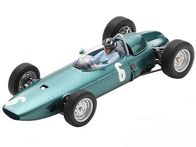 BRM P57 6 Graham Hill Winner F1 Formula One Monaco GP (1963) with Driver Figure and Acrylic Display Case 1/18 Model Car by Sp...