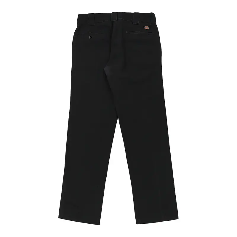 Dickies Slim Trousers - 34W 33L Black Polyester Blend
