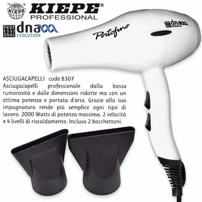 Kiepe white portofino hairdryer