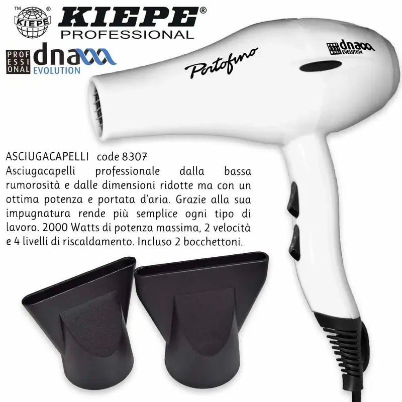 Kiepe white portofino hairdryer