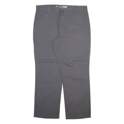 CARHARTT Mens Trousers Grey Relaxed Straight W38 L30