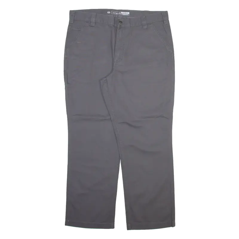 CARHARTT Mens Trousers Grey Relaxed Straight W38 L30