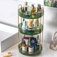 3 Tier Bathroom Tray Rotating Makeup Organizer Lazy Susan Trays Skincare Perfume Organizer Countertop Vanity