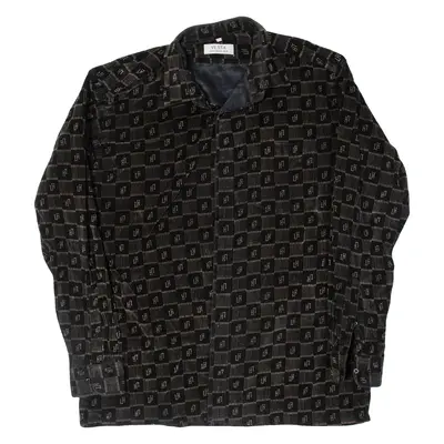 VESTY Mens Blazer Jacket Black Check XL