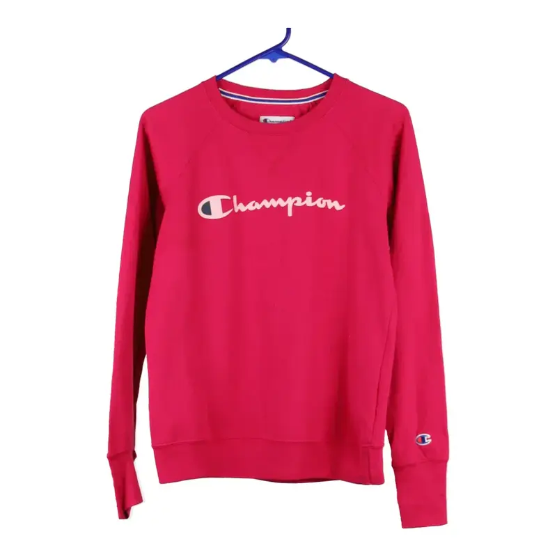 Champion Sweatshirt - XS Pink Cotton Blend