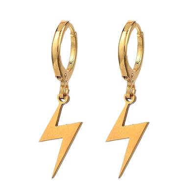 Brass Huggie Hoop Earrings