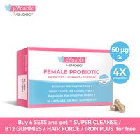 Gynable Female Probiotics| Women's Probiotics for HPV, BV, UTIS,Yeast Infection, pH Balance, Odor- All in One Solution with L...