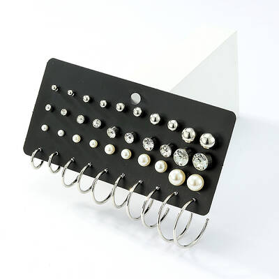 20 Pairs Chic Vintage Earrings Set for Women