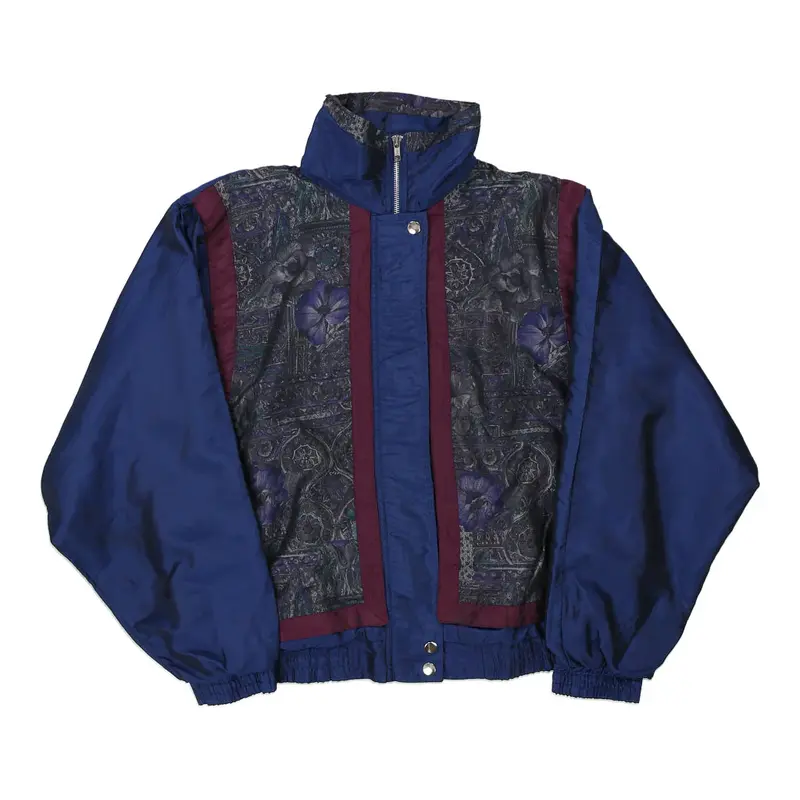 1980s Amanda Smith Jacket - Medium Navy Polyester