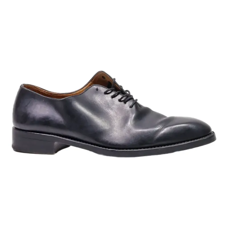 BEXLEY Oxford Shoes Black Leather Mens UK 8.5