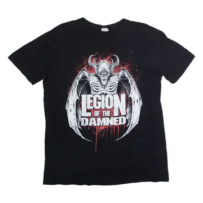 GILDAN Legion Of The Damned Mens Band T-Shirt Black Crew Neck L