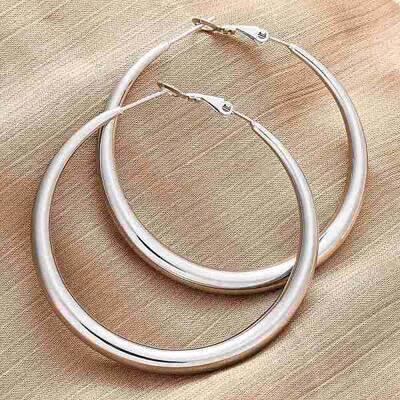 304 Stainless Steel Hoop Earrings