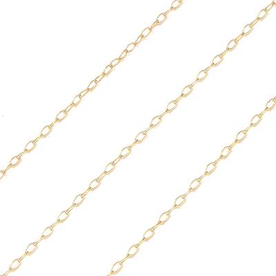 Yellow Gold Filled Cable Chains