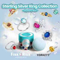 Fizz and Rizz by Yorkett Jewelry Mystery Box of Sterling Silver Sized Rings - 925 Sized Rings Surprise Jewelry - Secret Box -...