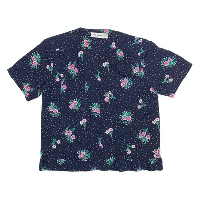 ALFRED DUNNER Womens Printed Blouse Blue Floral M