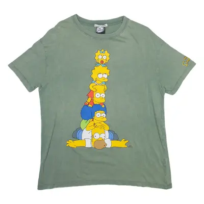 PULL AND BEAR The Simpsons Mens T-Shirt Grey M