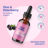 JoySpring Zincberry Drops – Elderberry, Vitamin C & Zinc for Immune Support Natural