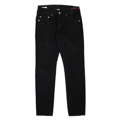 TRUE RELIGION Rocco Mens Jeans Black Relaxed Skinny W30 L32