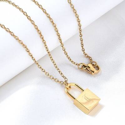 304 Stainless Steel Rolo Chain Pendant Necklaces
