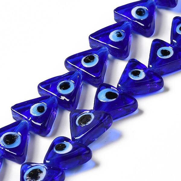 Evil Eye Handmade Lampwork Beads Strands