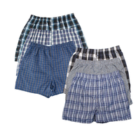 6 Pack Men's Boxer Shorts Random Mixed Color Pack Woven Relaxed Fit Boxers for Men Soft Breathable High quality Underwear wit...
