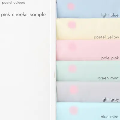 Star Pillow (7 colors) with Pink Cheeks