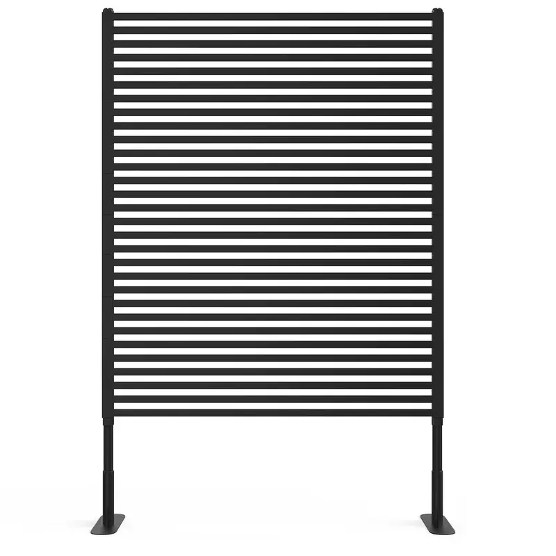 Garvee Metal Privacy Screen Outdoor, 47x71 Freestanding Panels, Rust-Resistant Heavy-Duty Decorative Fence with Airflow, ...