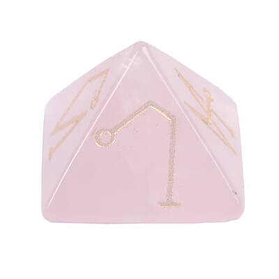 Pyramid Reiki Natural Rose Quartz Display Decorations