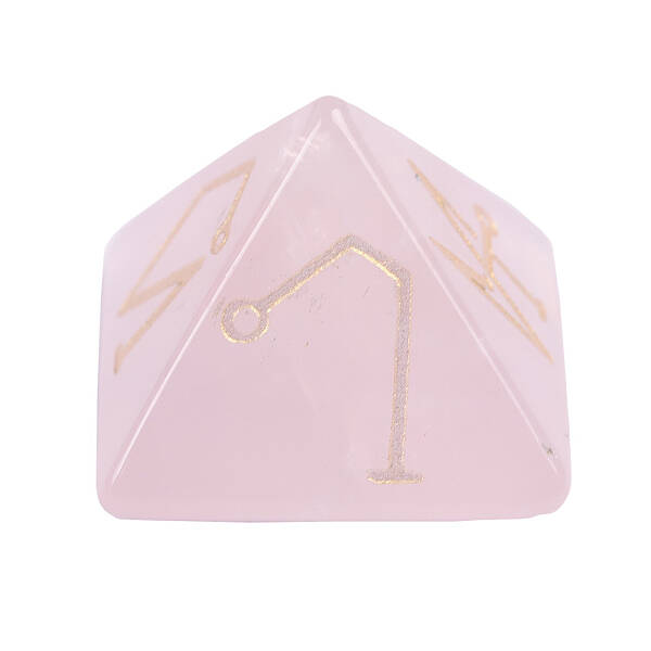 Pyramid Reiki Natural Rose Quartz Display Decorations