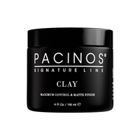 Pacinos Clay - Strong Hold Matte Finish Styling Clay with Carnauba Wax and Kaolin for Textured Looks and Frizz Control on All...