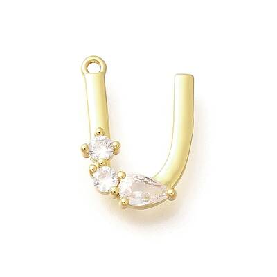 Brass Micro Pave Cubic Zirconia Pendants