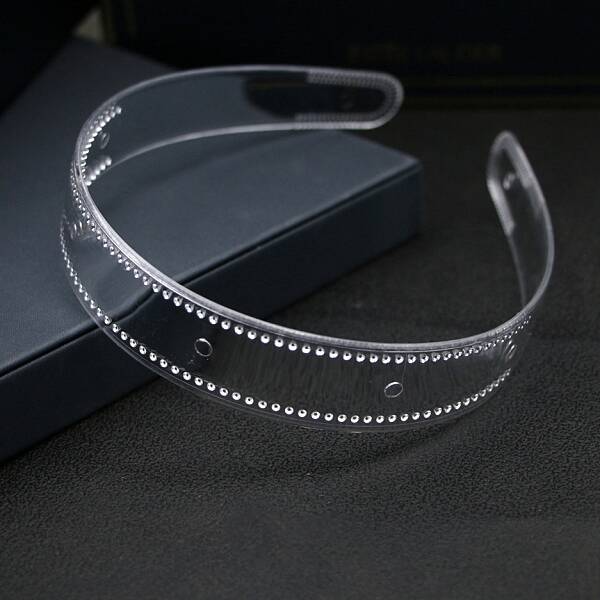 Transparent Plastic Hair Band Findings