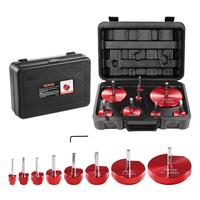 VEVOR PVC Pipe Reamer Kit, Aluminum Alloy, PVC Pipe Fitting Reamer Plumbing Tools Kit, Socket Saver for SCH 40 Pipe, Contains...