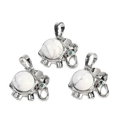 Natural Howlite Pendants