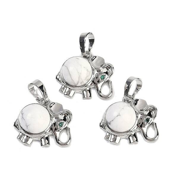 Natural Howlite Pendants