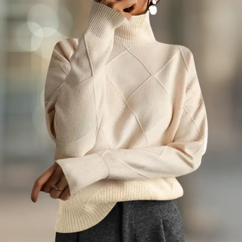 Aspen Ultra Cozy Ribbed Knit Turtleneck Women's Sweater