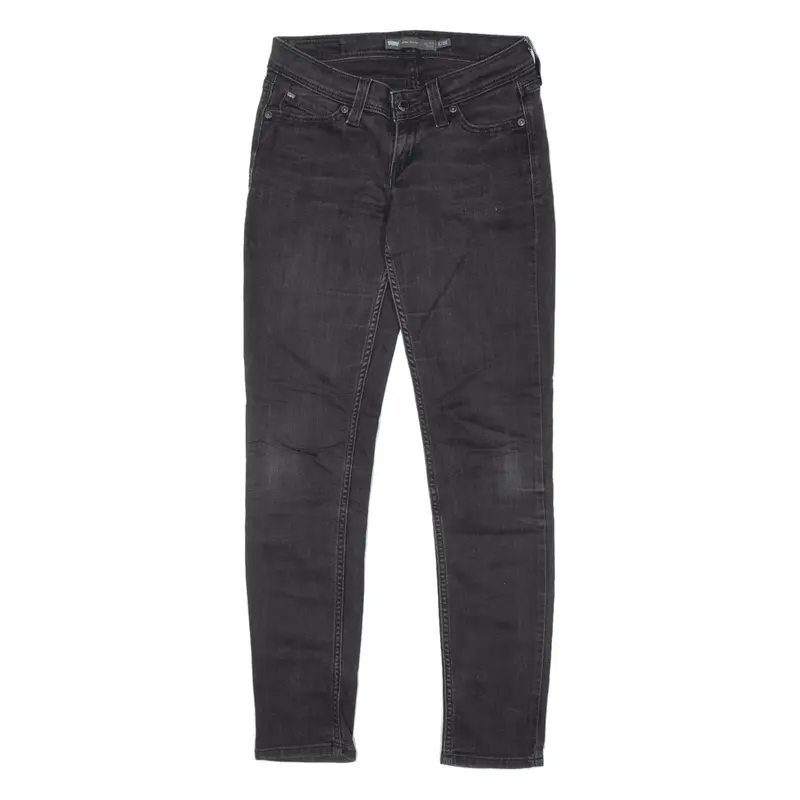 LEVI'S Low Rise Jeans Grey Denim Slim Skinny Womens W26 L32